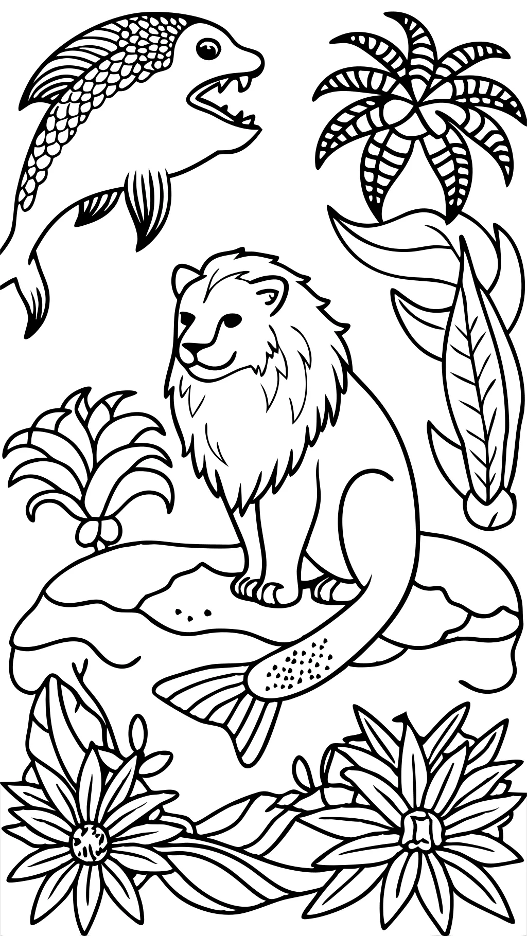 coloring pages for adults of animals